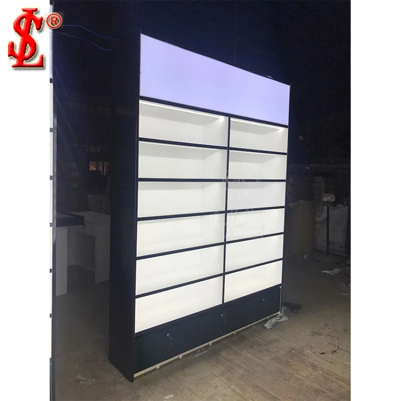 custom.Cosmetic Display Wall Shelf Fixture Rack Store Furniture