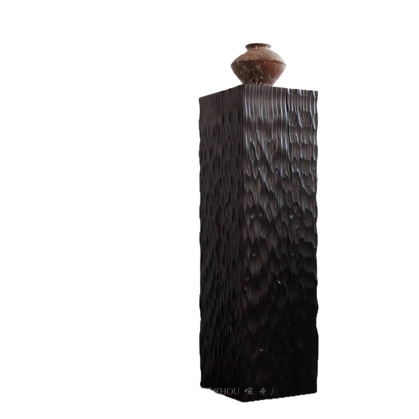 سجل مقعد منخفض من دون، طاولة قهوة، خشب متين، جذع شجرة، خشب، حامل زهور