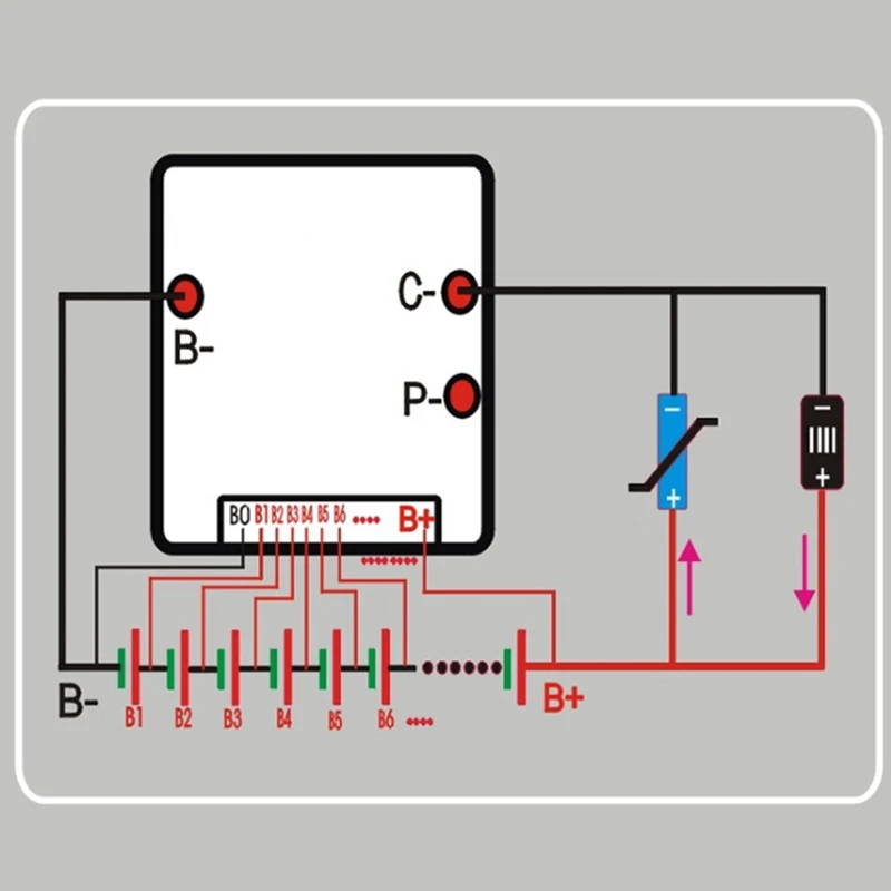 13S 48V 50A 18650 akumulator litowo-jonowy BMS ochrona płytka drukowana trwała elektronika użytkowa