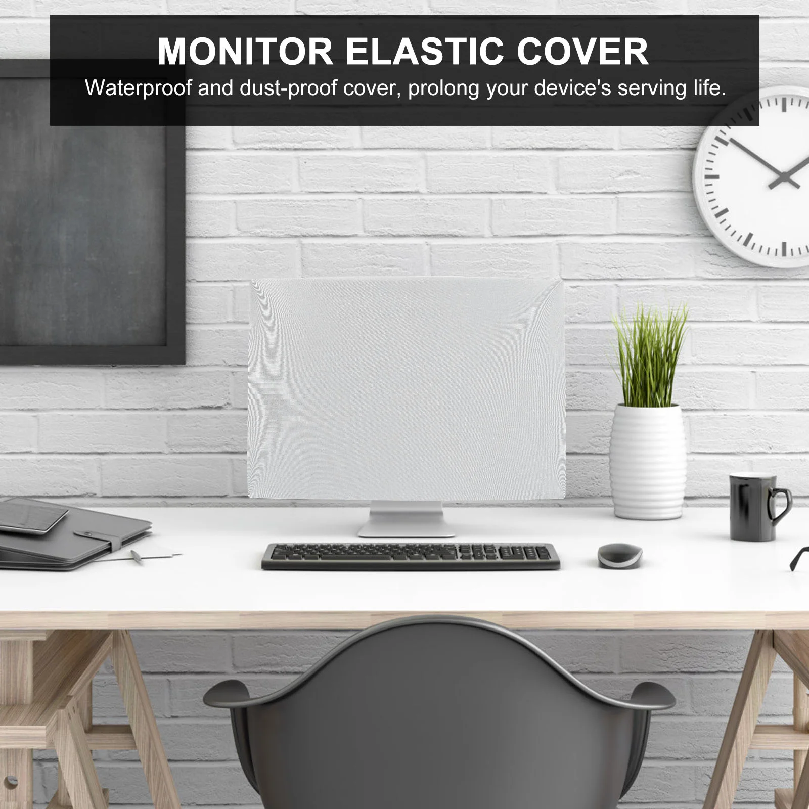 Touchscreenmonitor met standaardafdekking Stofcomputermonitoren Rekbare laptophoesventilator voor