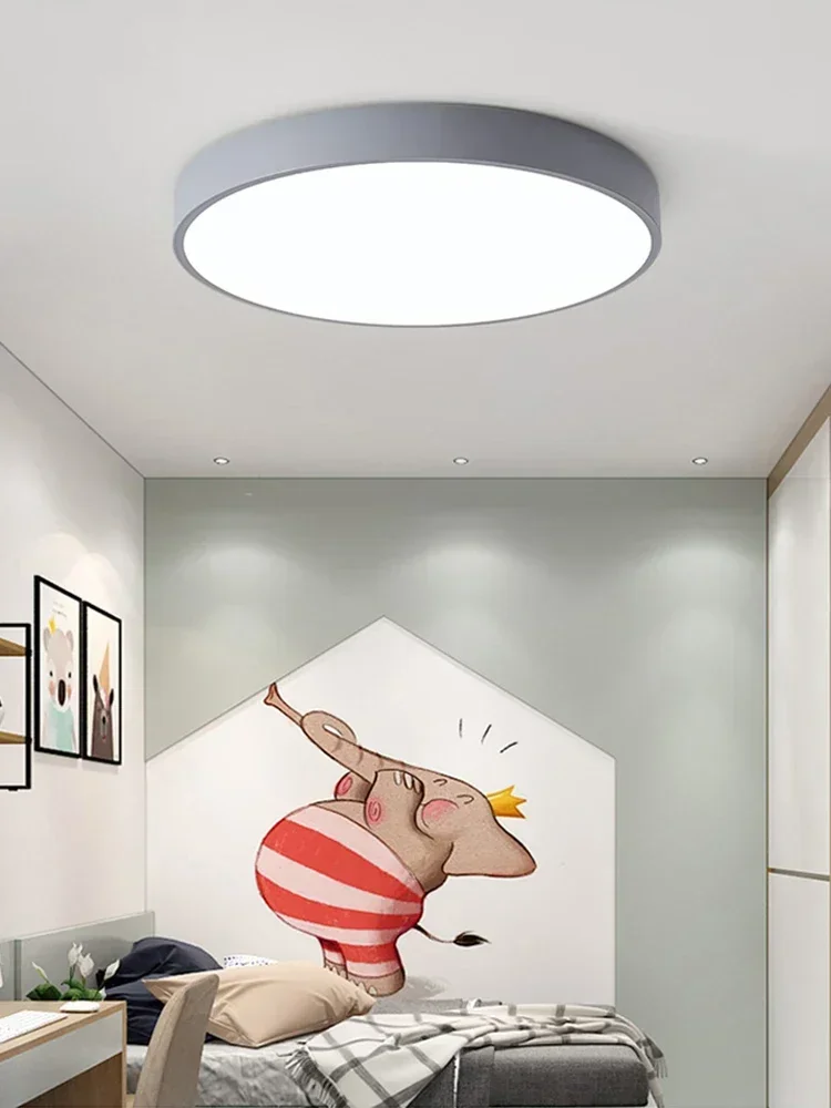 DAMIASMIL LED Nowoczesna Lampa Sufitowa Macaron Kolor Okrągła Lampa Sufitowa do Salonu Jadalni Korytarza Sypialni Dekoracja Oprawa Oświetleniowa — 2