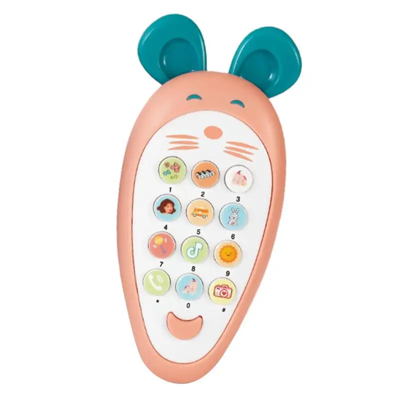 Musik Telefon Für Kinder Sensorischen Lernen Spielzeug Kinder Pretend Telefon Musik Player Puzzle Storytelling Maschine Für 1-3 Jahre alt