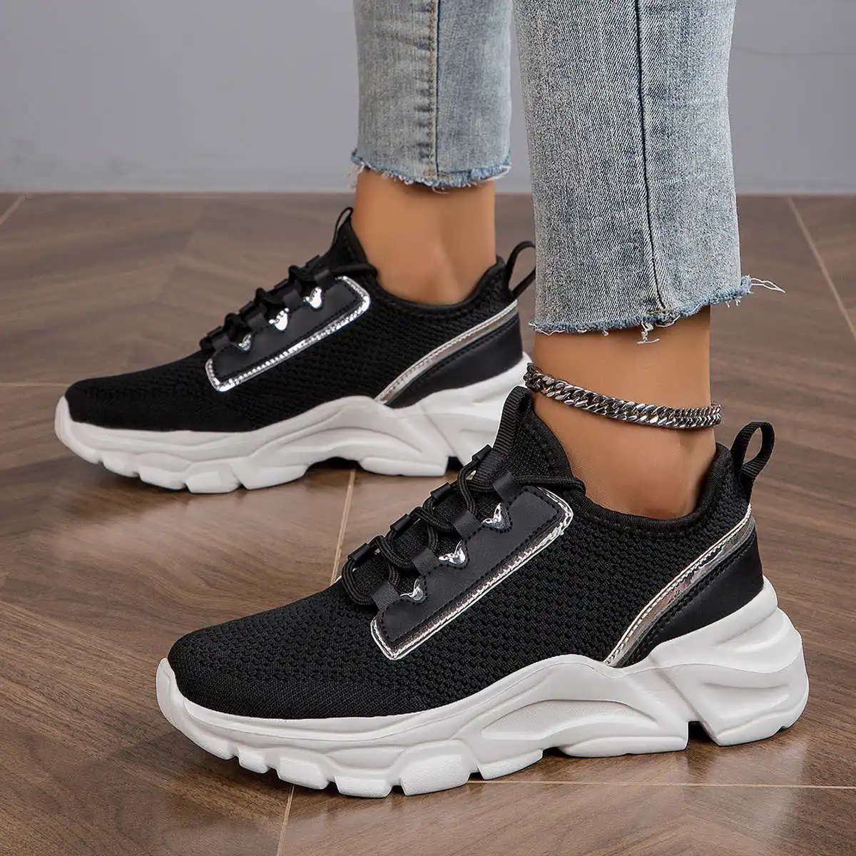 

Increase Height Lace-up Size 46 Sneakers Running Badminton Shoes Women's Tenids Sports 4yrs To 12yrs Twnis Releases