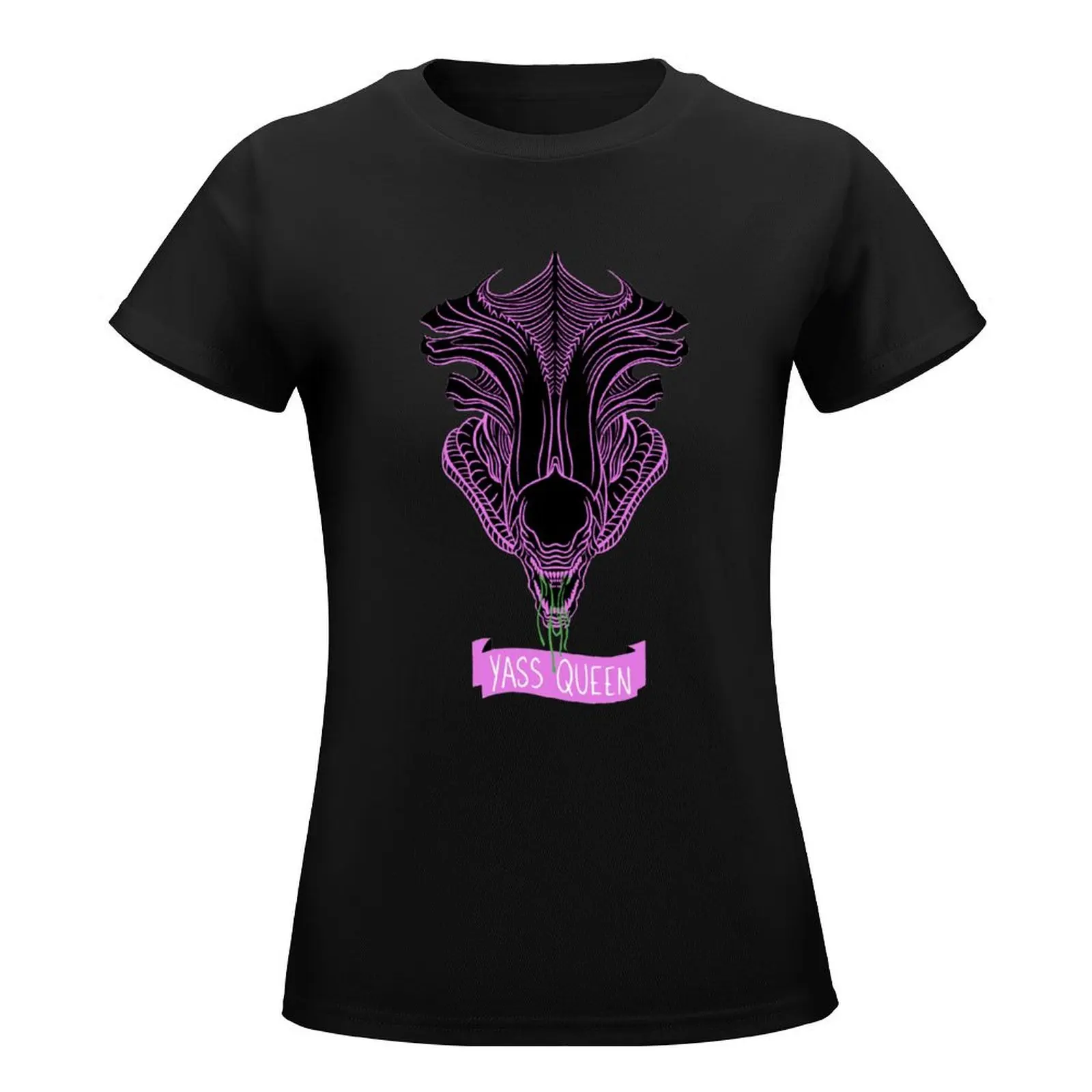 Yass, Alien Queen! T-Shirt tees shirts graphic tees plain t shirts for Women