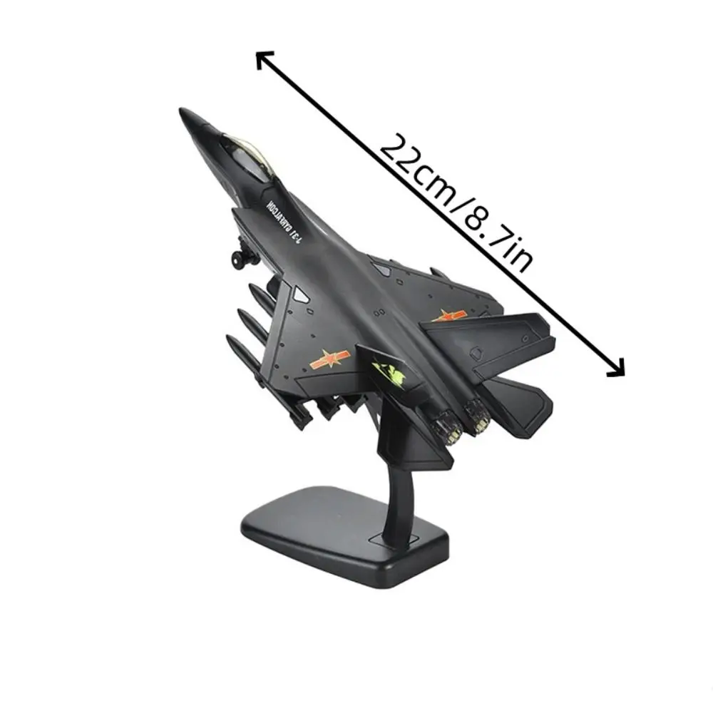 Cake Topper Diecast Fighter Aircraft with Light Sound Pullback & Go Aviao Plane Model F16 F22 F35 Collection Jet Plane