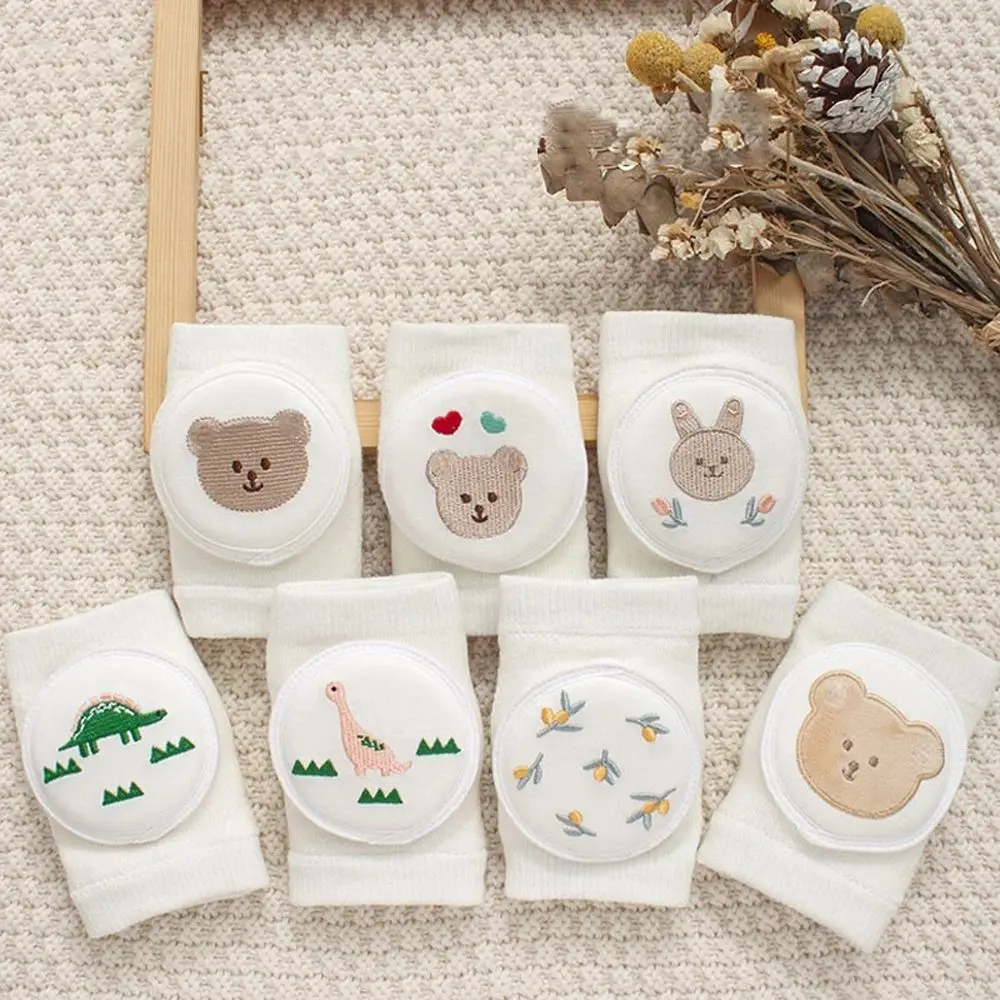 Cute Creative Bear Cotton Sponge Rabbit Elbow Pads Thin Section Crawling Toddler Baby Knee Pads Child Leg Pads
