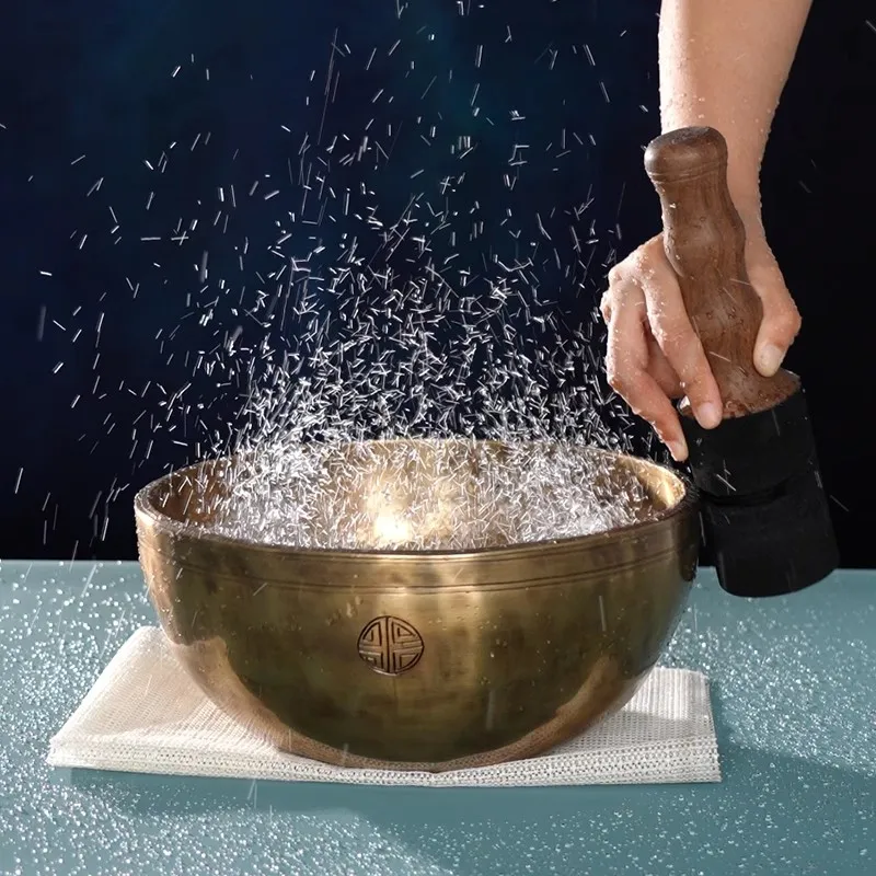 Nepal Klangschale, verdickte Vollmond-Klangschale, Meditation, Yoga, tibetische Klangschalen, Klangheilung, Musikinstrument