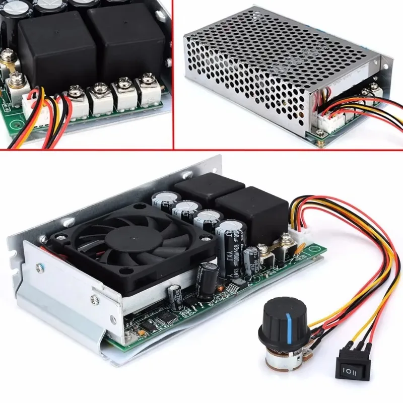 DC 10-50V 100A 3000W PWM Motor Speed Controller Programmable Reversible Motor Regulator for DC Motor Control