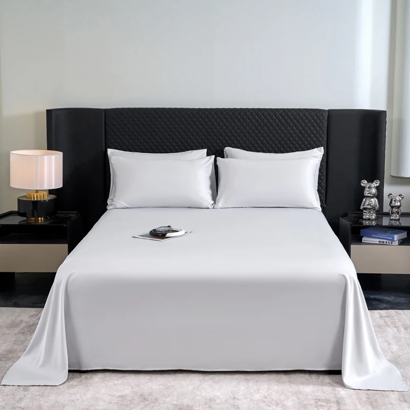 رداء تبريد بتصميم بسيط مع أغطية وسائد ، حرير ثلجي ، لون ثابت ، قابل للغسل جيد التهوية ، توأم ، ملك ، ملكة ، جديد ، 1 ـ 3 واش