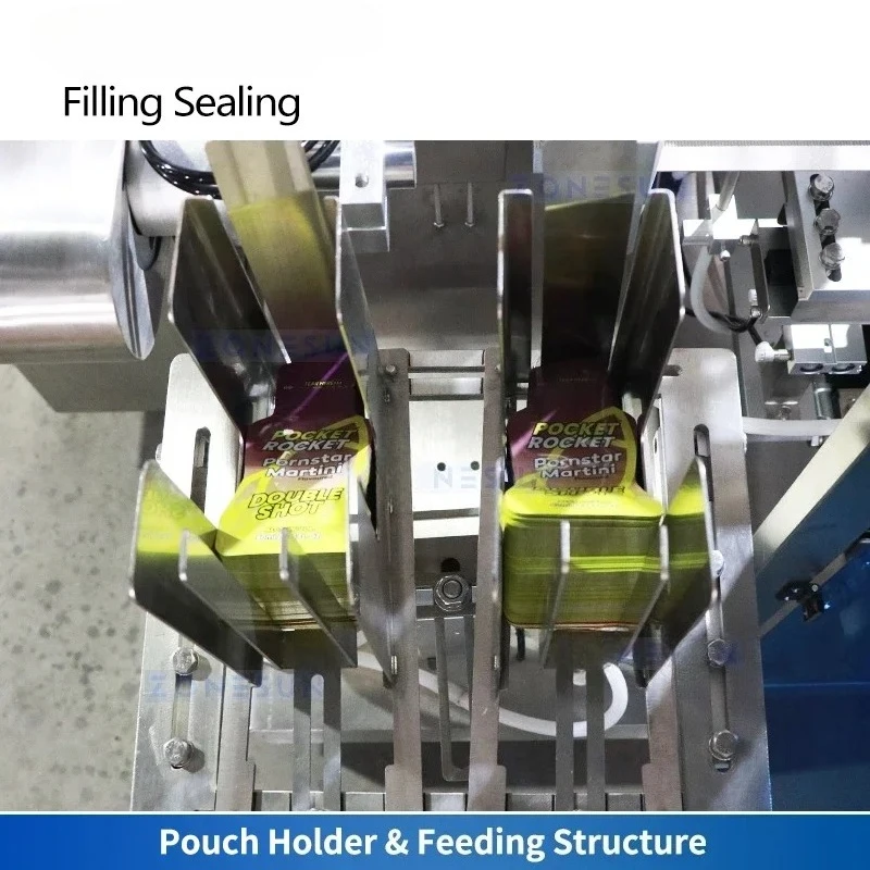 Готовая упаковочная машина для наполнения пакетов Горизонтальное оборудование для наполнения и запечатывания жидкостей ZS-AFS03L