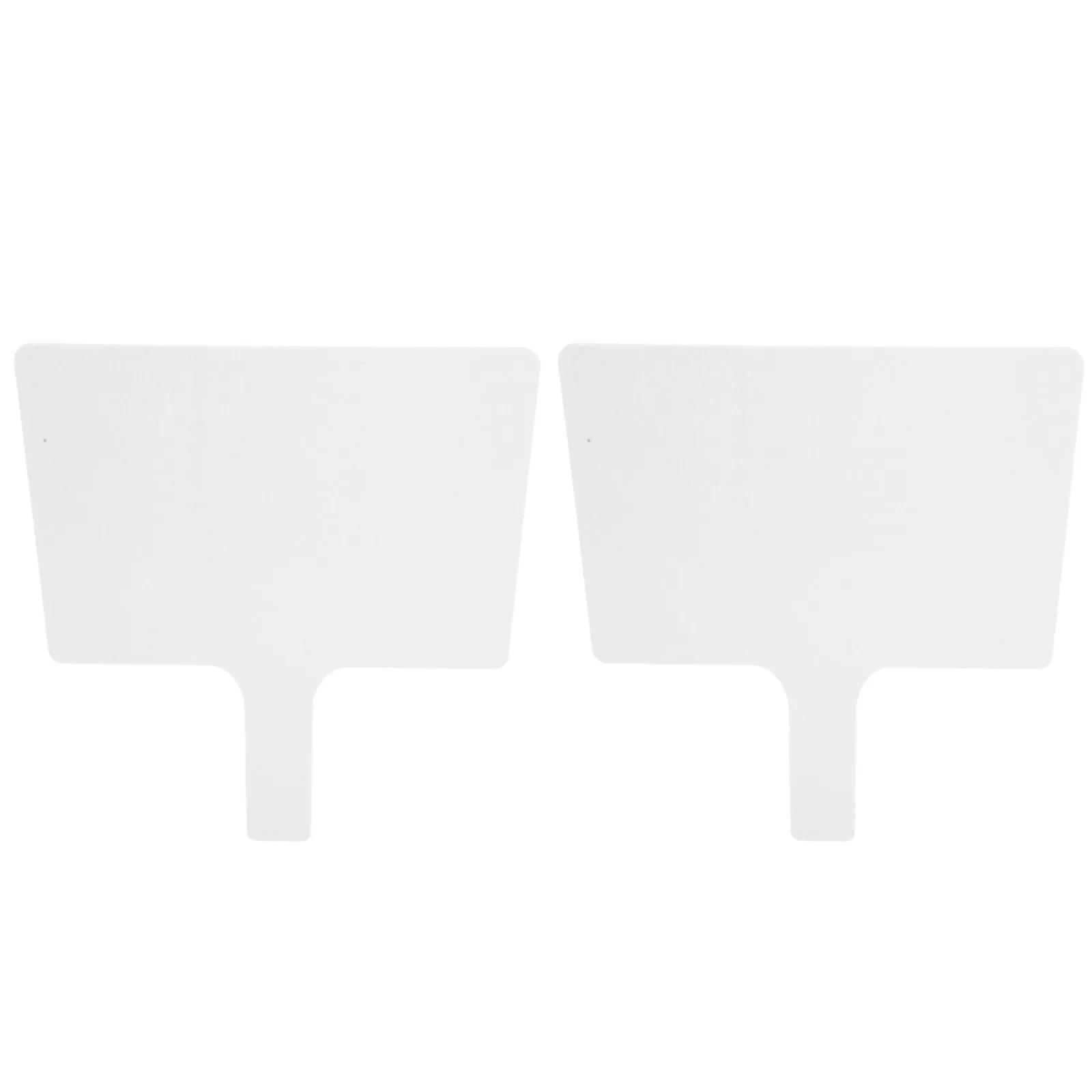 2Pcs Answer Paddle Boards Double Sided Acrylic Dry Erase Board Classroom Teaching Handheld Whiteboards Reusable Writable Marker