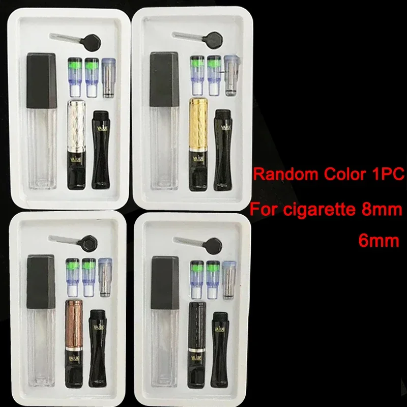 فلتر تبغ أكريليك كلاسيكي ، حامل سجائر ، ميكروفيلتر ، تقليل القطران ، دوران محمول ، أداة أنابيب النرجيلة للرجال ، تخفيضات كبيرة