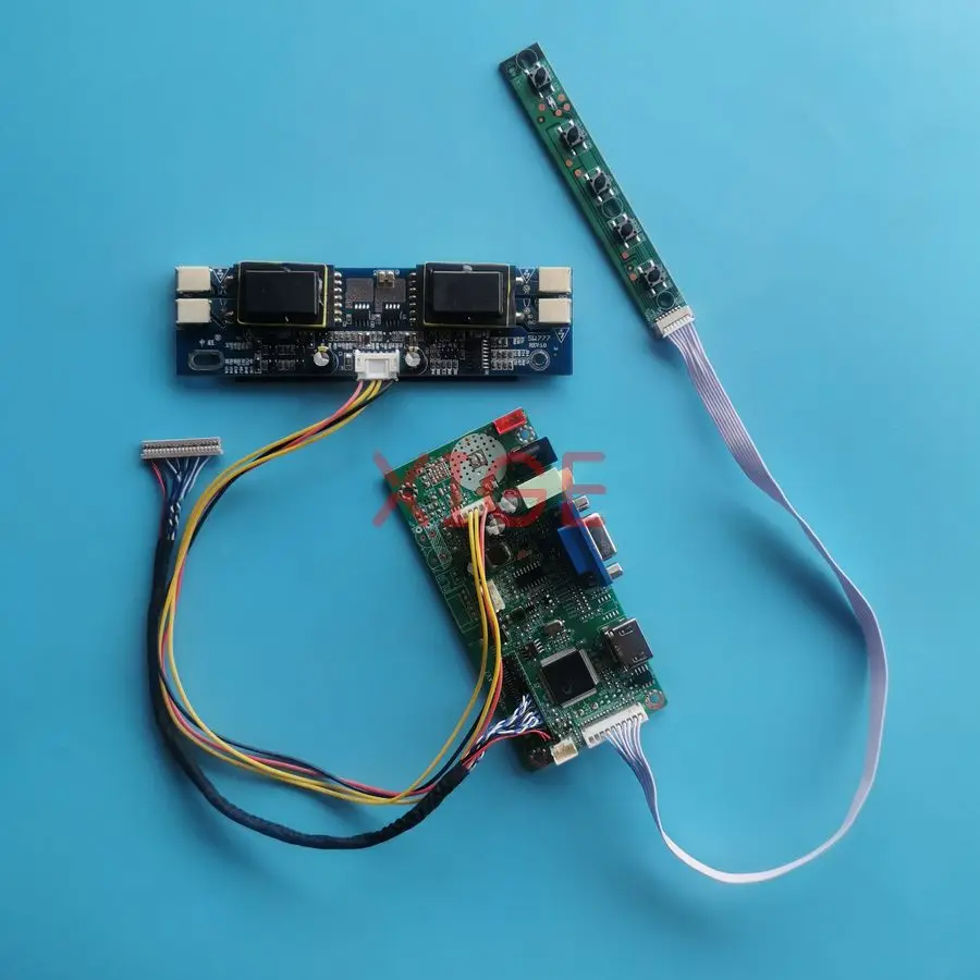 

LCD Screen Drive Controller Board Fit M150X3 CLAA150XP07FQ CLAA150XP03 HT15X14 20 Pin LVDS 1024x768 1024*768 VGA+HDMI 4-CCFL Kit