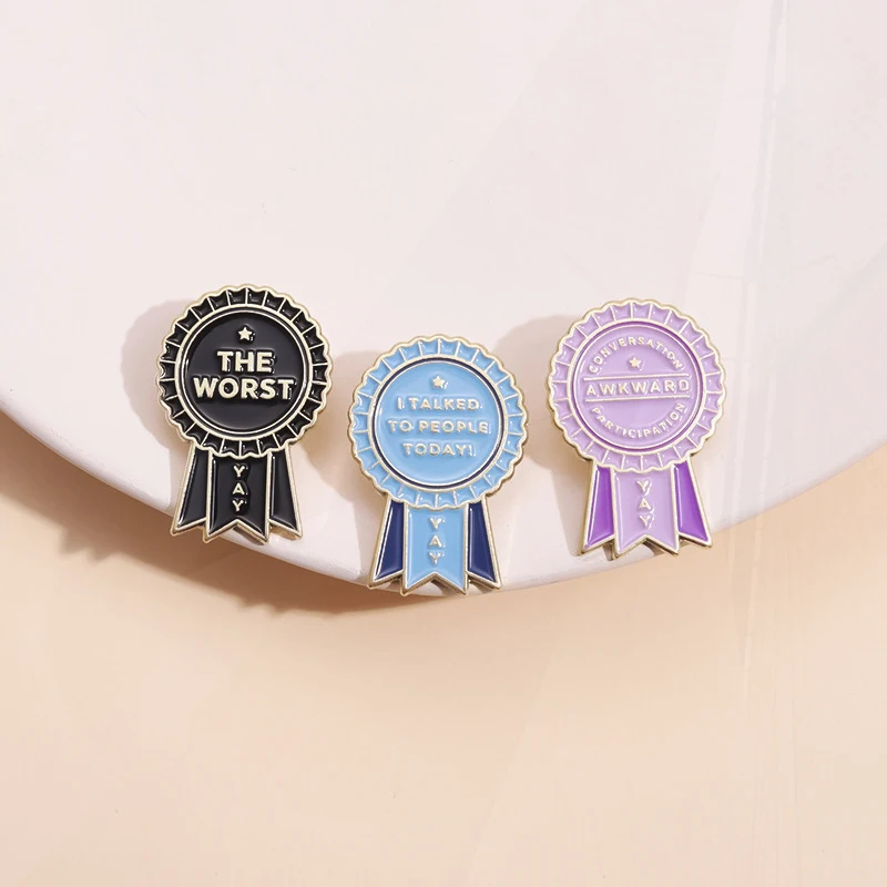 Aangepaste Conversatie Onhandig Riep Alleen Een Kleine Speld Revers Badge Leuke Sieraden Cadeau Voor Kinderen Vrienden Introvert Award Email Broche