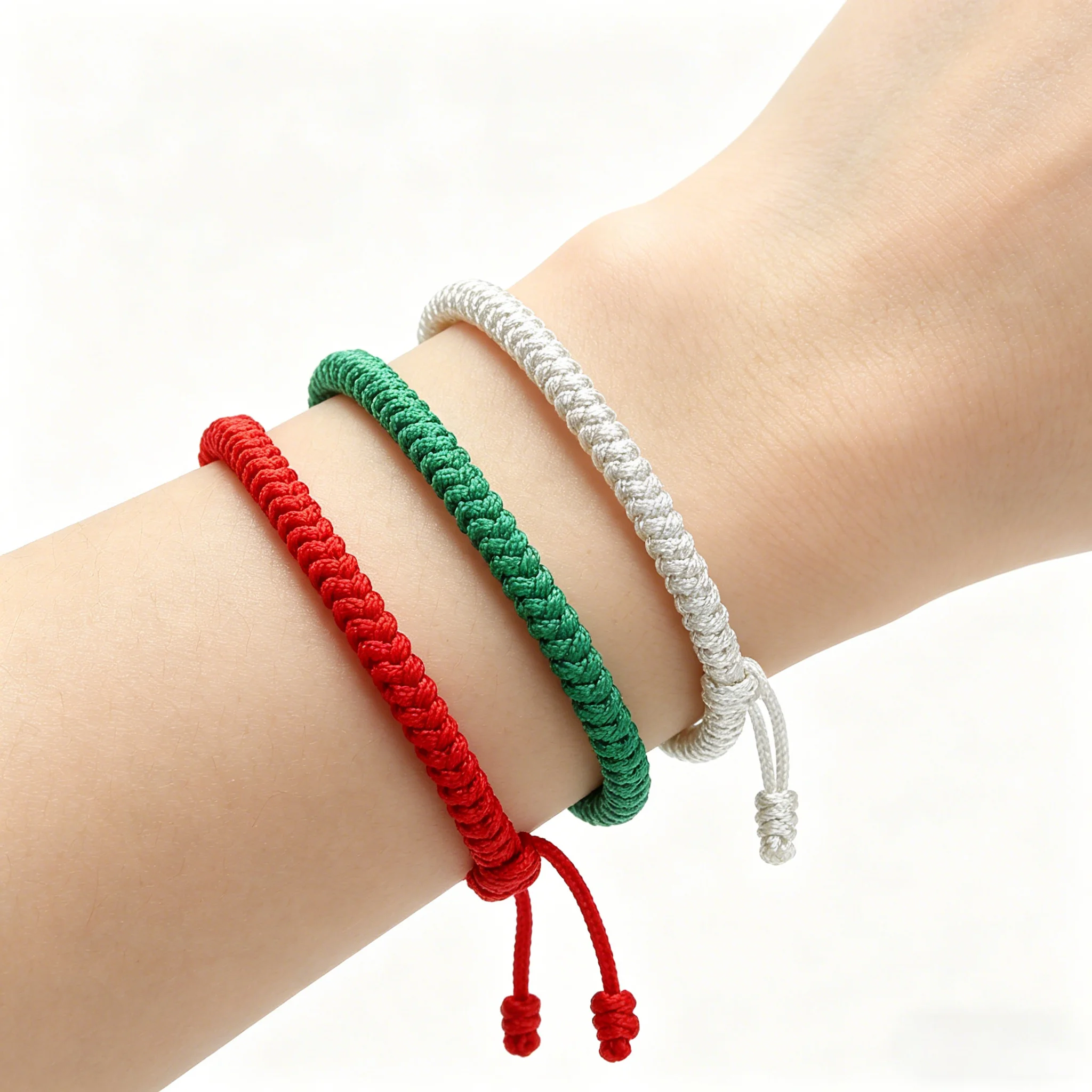 Various Colors Handmade Adjustable Knot Nylon Rope Braided Bracelet Women Man Friend Bangle Gifts Wholesale Jewelry Dropshipping