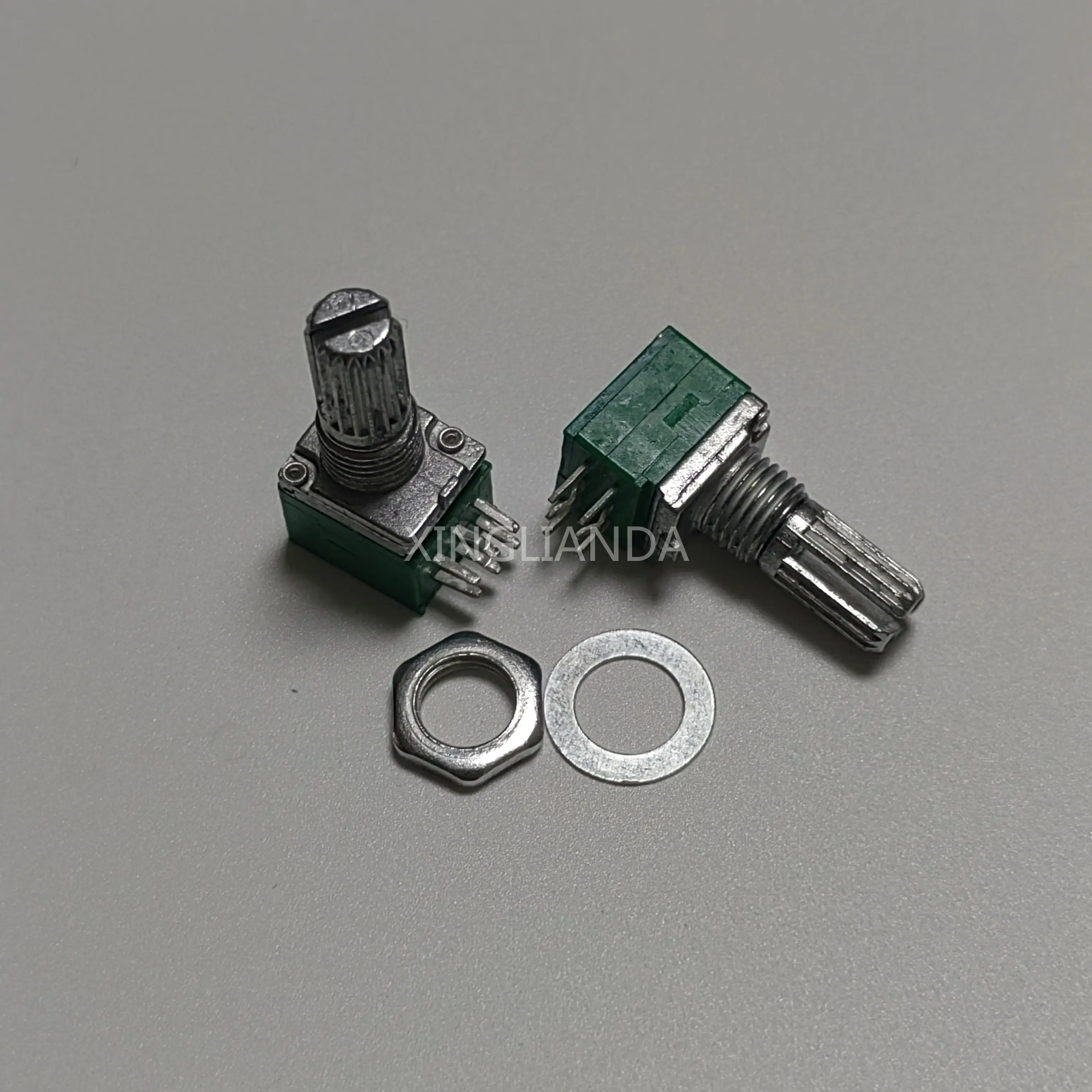 20PCS RV097 6PIN 1K 5K 10K 20K 50K 100K 500K (Without Switch) Audio Shaft 15mm Amplifier Sealing Potentiometer