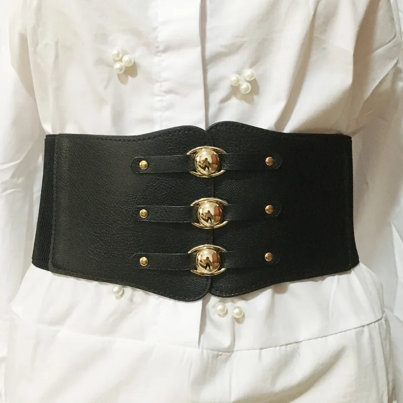 Elastic Wide Corset Belts for Women Waist Plus Size Belt Female Dress Waistband Big Stretch Cummerbunds Clothes Accessory