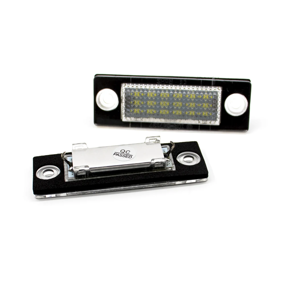 2pcs LED Number License Plate Light 3B5943021 3B5998026 3B5998026A for VW Passat B5.5 B6 Caddy Golf Transporter T5 T6 Touran