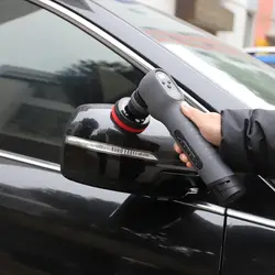 SPTA Mini Cordless Polisher with 2Pcs 12V/2.0 Ah Batteries 4 Variable Speed RO&DA Buffer for Car Detailing Polishing Sanding Kit