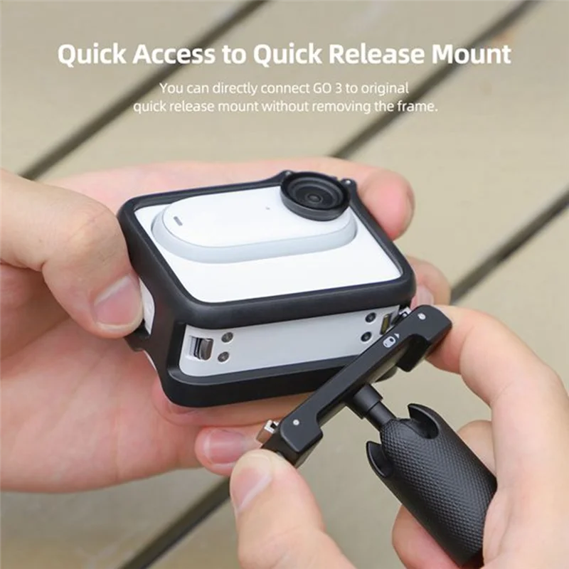 SUNNYLIFE For Insta360 GO 3 GO 3S Camera Protective Bezel Accessories Anti-Bump Drop Quick Release Protective Frame-T44C