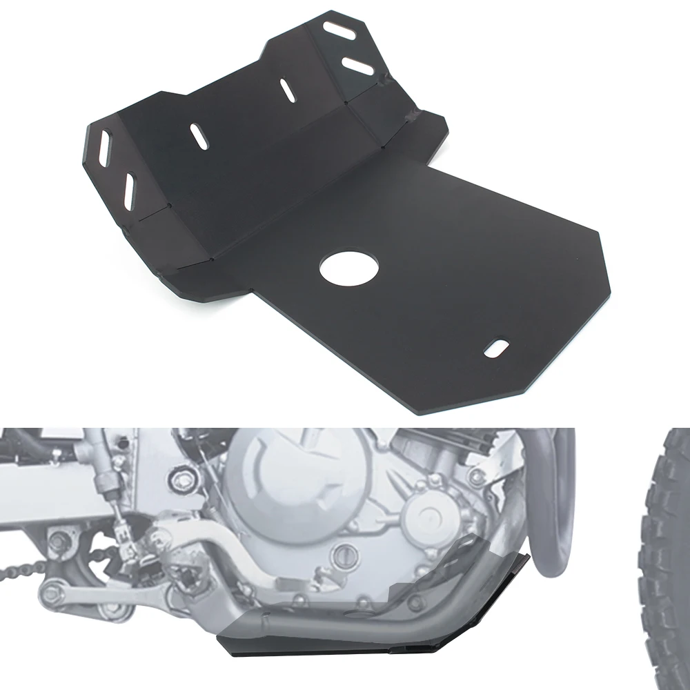 

For Kawasaki KLX 230/KLX230R/KLX230S/KLX230SM 2020-2024 Motorcycle Black Engine Protection Cover Base Chassis Guard Skid Plate