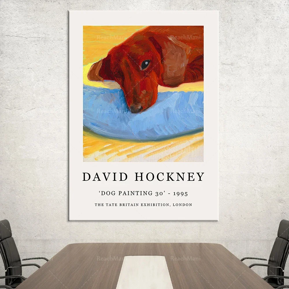 David Hockney exhibition poster-highest quality print-wall art decoration