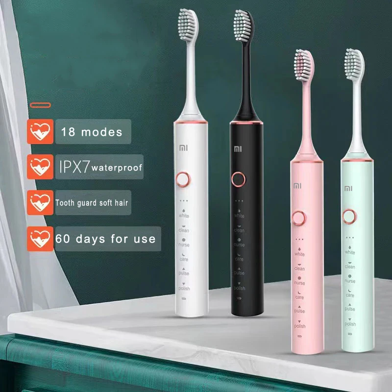 Xiaomi Electric Toothbrush Smart Home Toothbrush Cleaning Teeth Strong Gums Protect Teeth Soft Brush Head Student Toothbrush