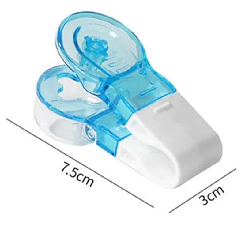 4Pcs Portable Pill Taker, Pill Dispenser Tablet Carrier, Portable Pill Taker Remover, Pill Cutter For Small Pills-Y05A