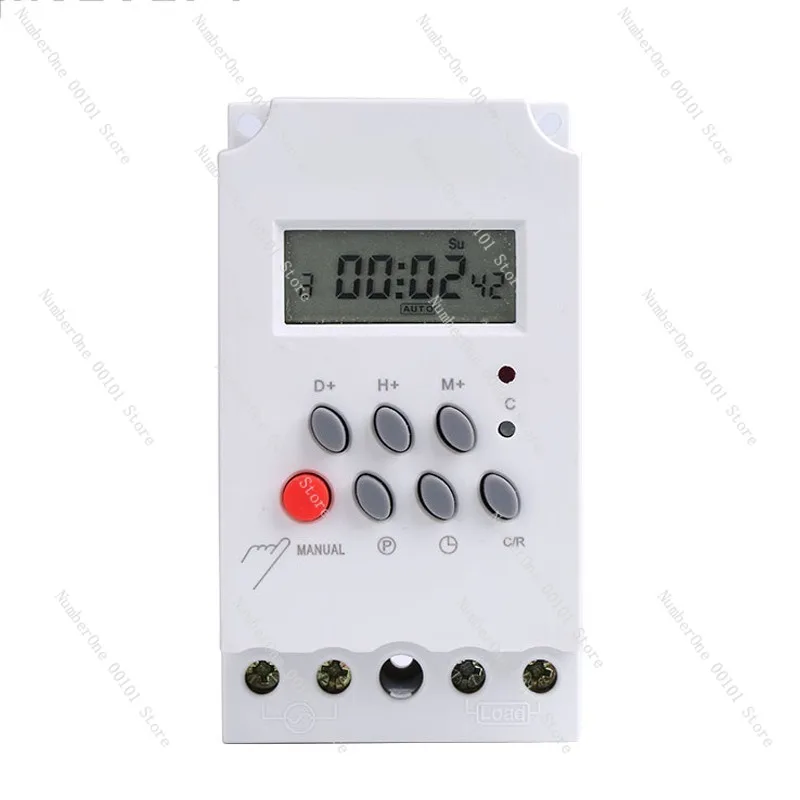 Microcomputer Time Control Switch,Cycle Timing Function for Household or Industrial Use,Programmable Timer Switch,English