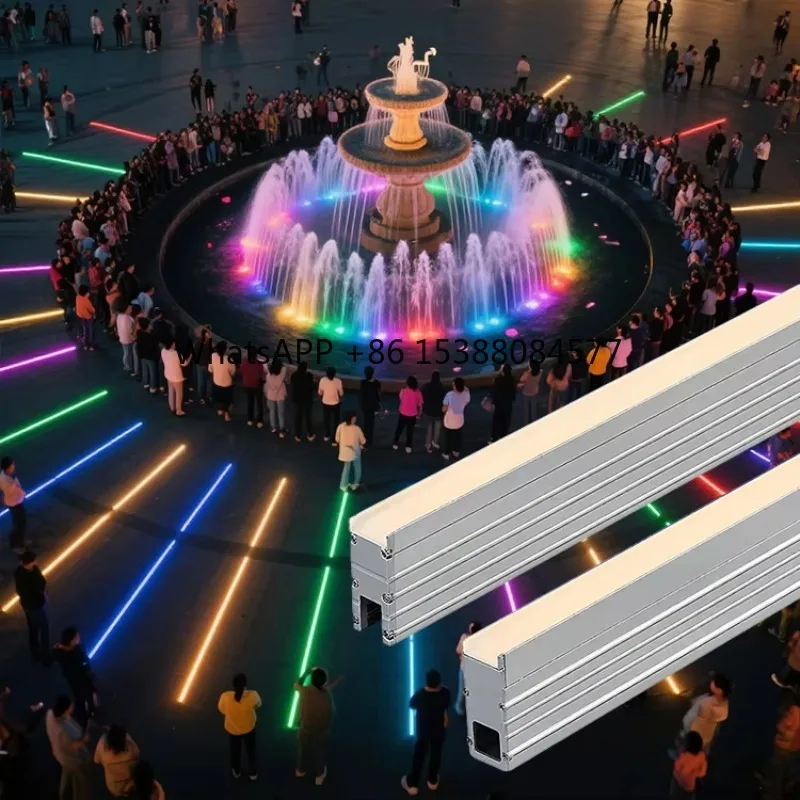 

32w RGB LED Buried Light Narrow Recessed LED Floor Tile Lamp Outdoor IP65 Waterproof Stainless Steel Led Underground Lamp