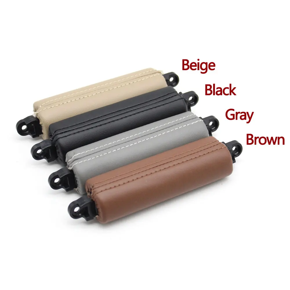 Interior Cars Accessories Leather Driver Door Handle Replacement For VW Volkswagen Touareg 2003 2004 2005 2006 2007 2008 2009