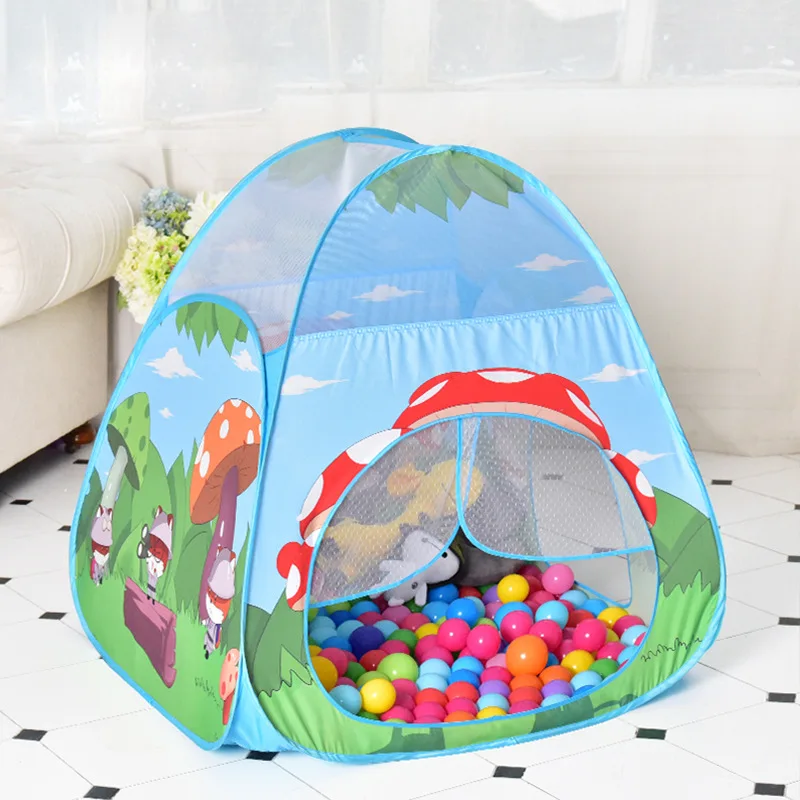 Children Portable Toy Tent Breathable Ball Pool Tent Indoor Outdoor Playhouse Foldable Mushroom Tent Kids Birthday Gifts