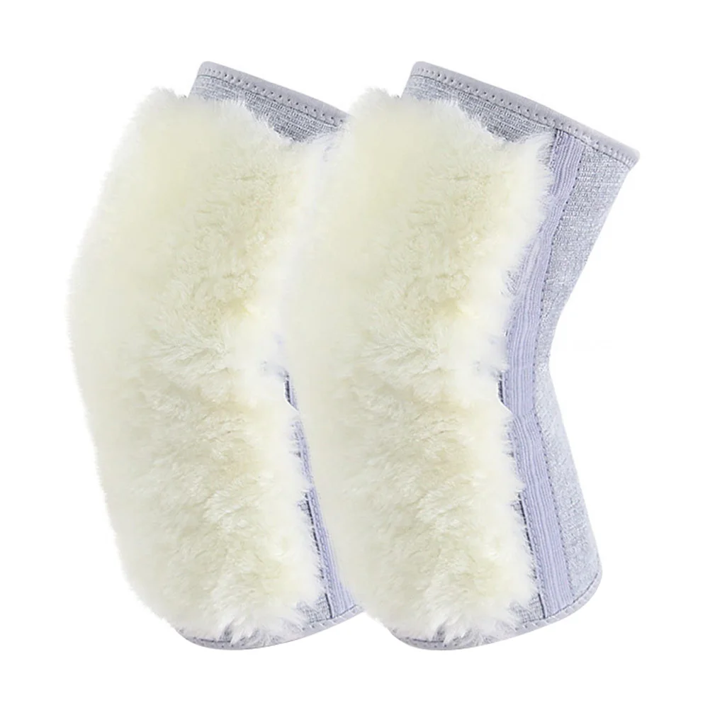

1Pair Winter Warm Knee Pad Thick Wool Leg Protector Camouflage Design Soft Elastic Fiber Knee Support for Outdoor Comfortable