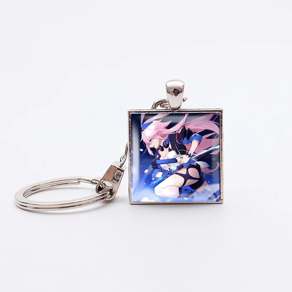 31 Style Anime Benghuai Xueyuan Cosplay Pendant Keychain Yae Sakura Keyrings Kiana Kaslana Key Holder Jewelry Children Gifts