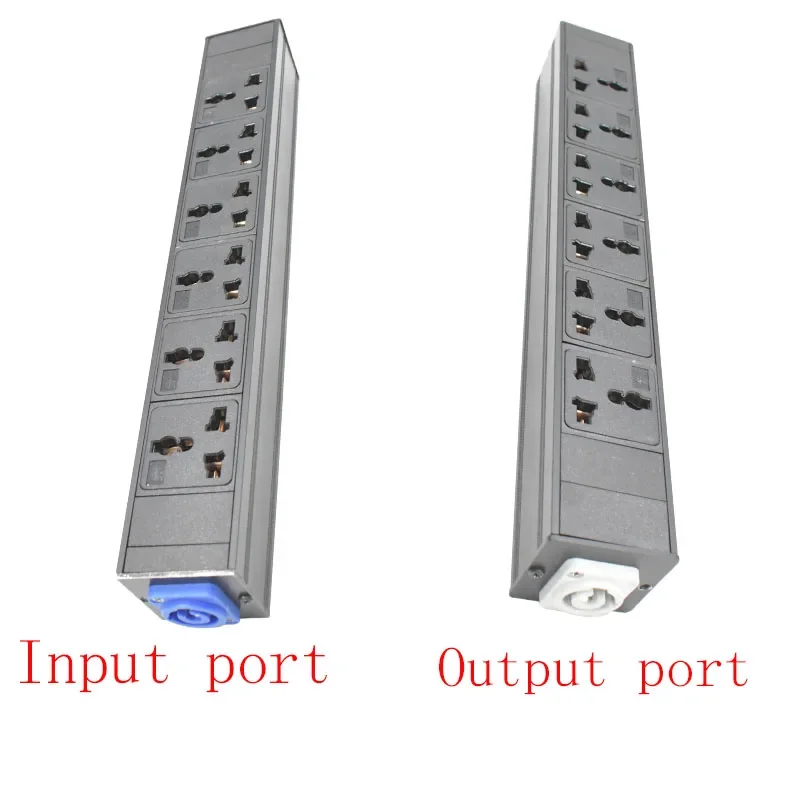 

PDU Power Strips Schuko Powerlink box Power amplifier audio 3P Aviation plug 6AC Universal socket SOCKETUS AU EU UK Israel plug