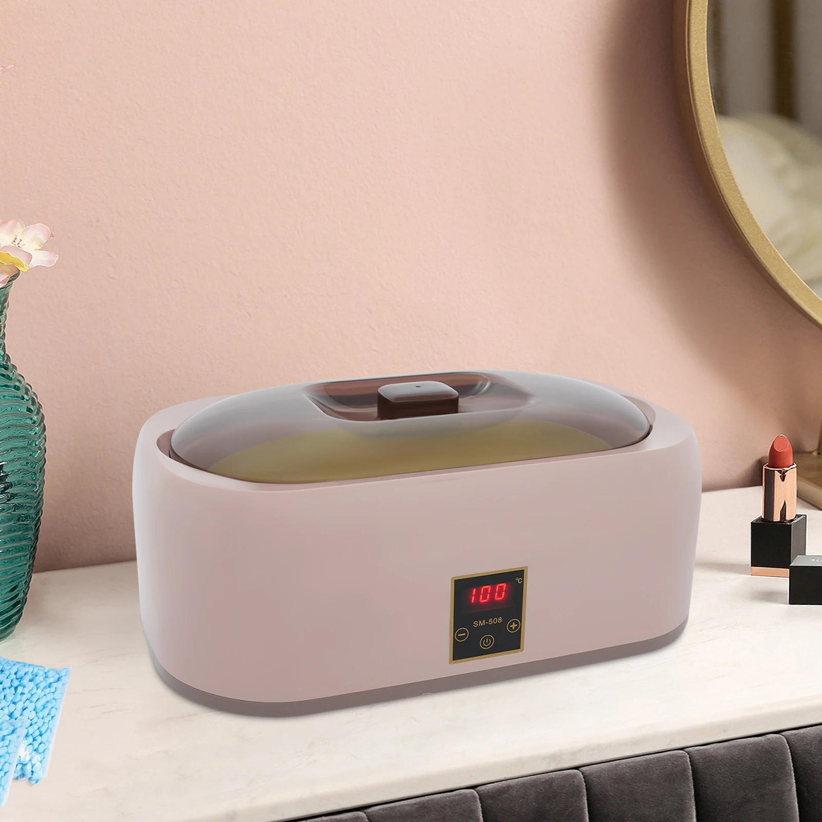 4L Wachsmaschine, 200W Heißwachs-Erhitzer mit Deckel, elektrisches ABS-Paraffinwachsbad für professionelle Salons und Heimanwender