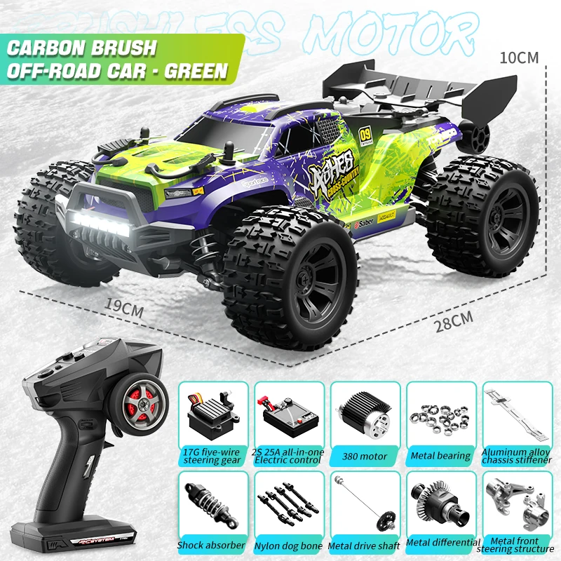 1:18 30/50 KM/u Highspeed 4WD Off-Road RC Auto's Volledig Schaalmodel Big Foot Afstandsbestuurde Auto Drift Monster Truck Metalen Versnellingen en As