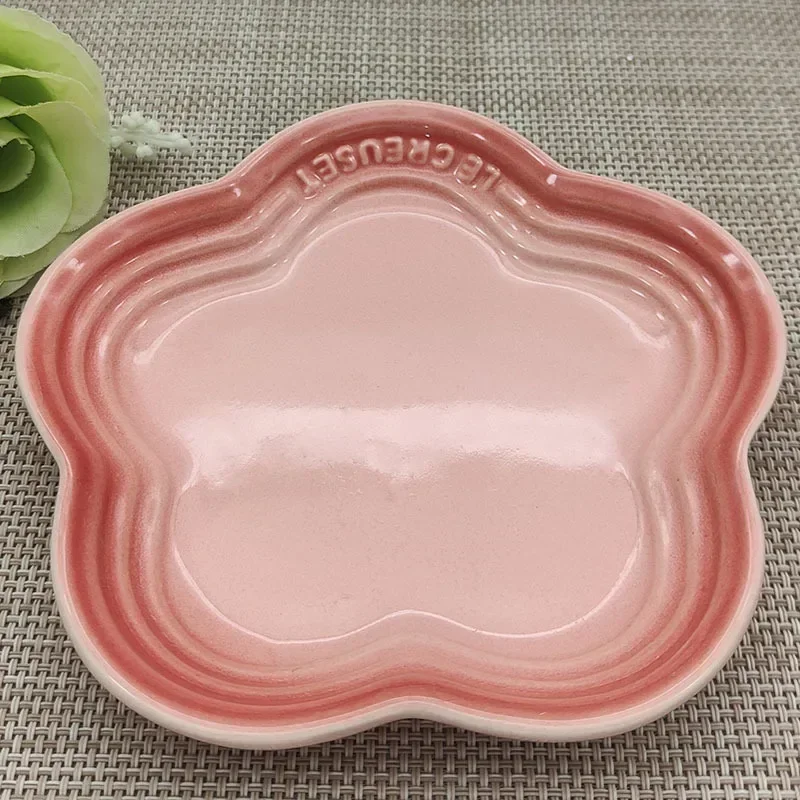 Nice Small Plate 14cm Sauce Plates Cats Food Bowl French Cool Color Cake Dish Spit Bone Dishs Side Dish Decorative Dessert Tray