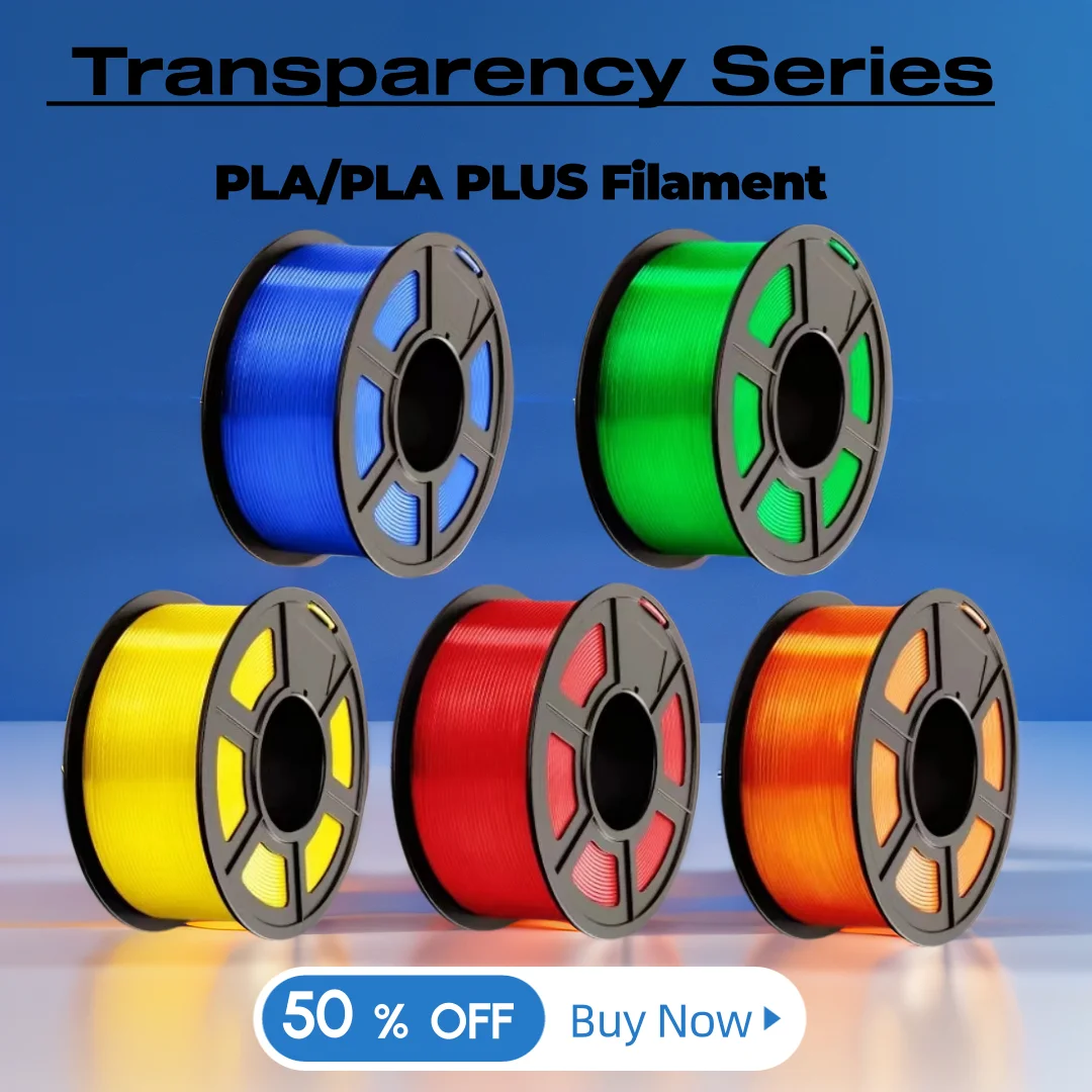 JAYO PLA/PLA PLUS Transparent Filament 1.75mm 1.1kg/roll 100%  Non-toxic 3D Printing Transparent Materials for 3D Printer&3D Pen