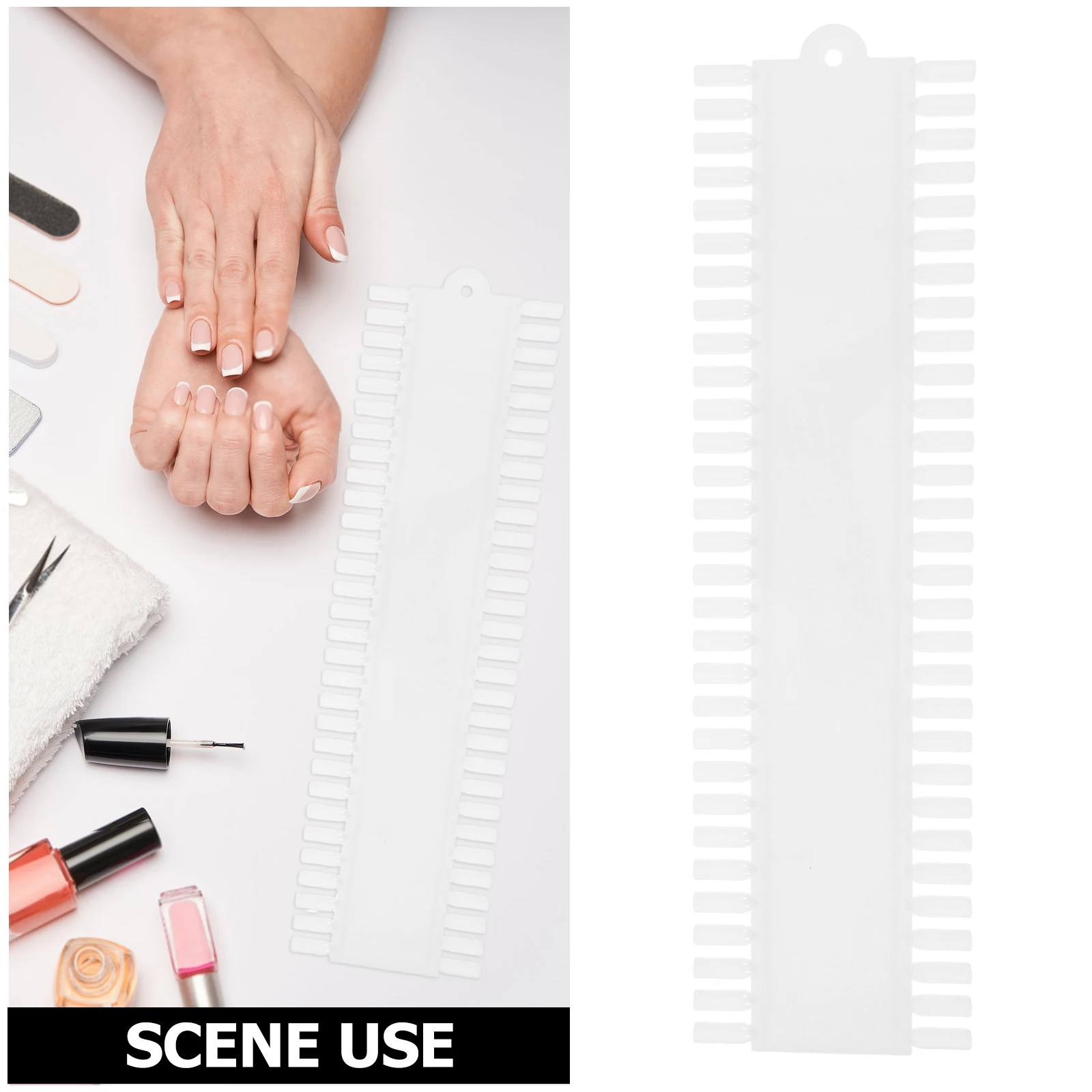 2 قطعة لوحة أطراف الأظافر 60 لونًا لوحة ممارسة طلاء الأظافر لعرض الفن مقارنة تخزين لوازم التدريب المهنية #2