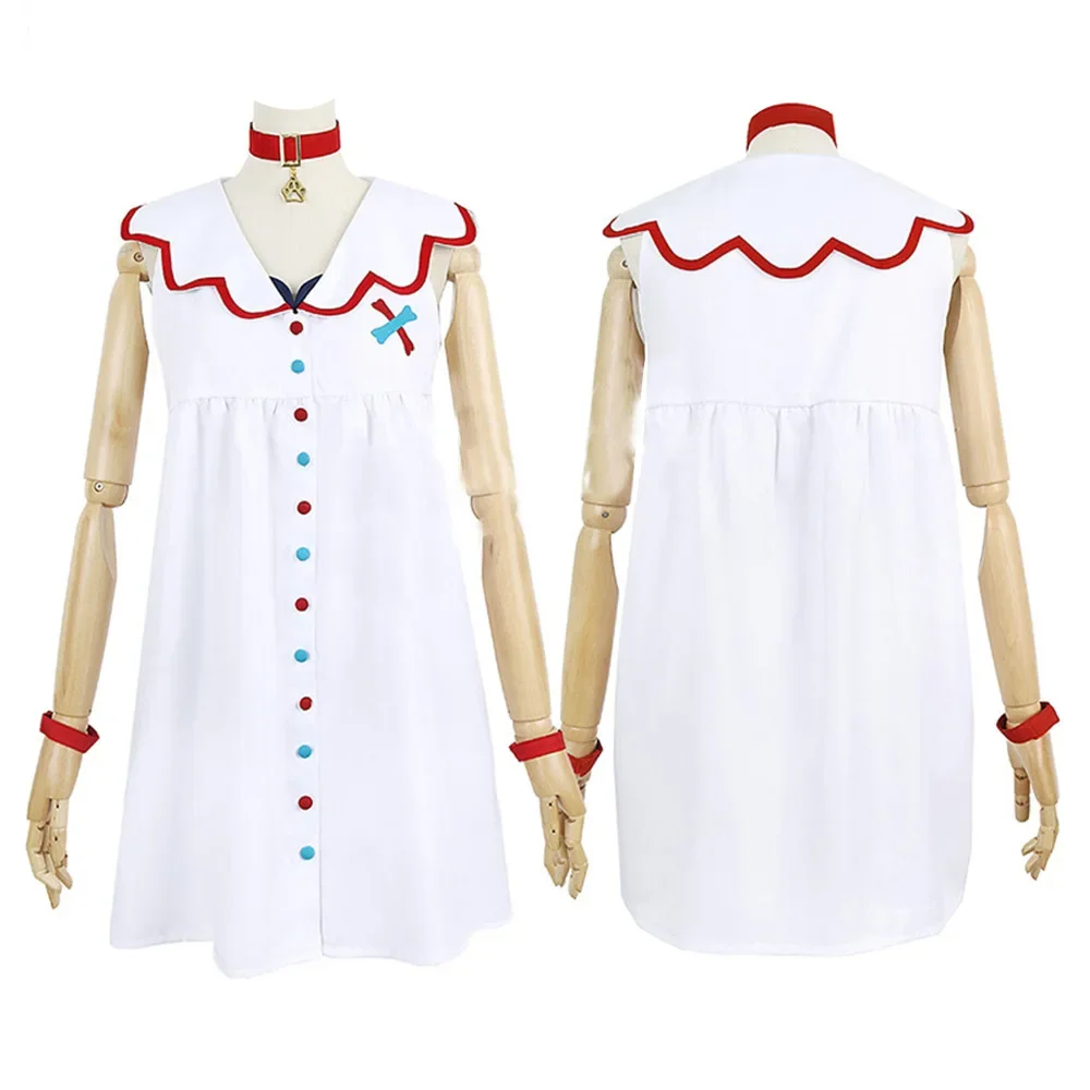 Vtuber Hololive Cosplay Traje para Mulheres, Fato Inugami Korone, Uniforme Anime, Halloween, Festa de Carnaval, Conjunto de Vestidos