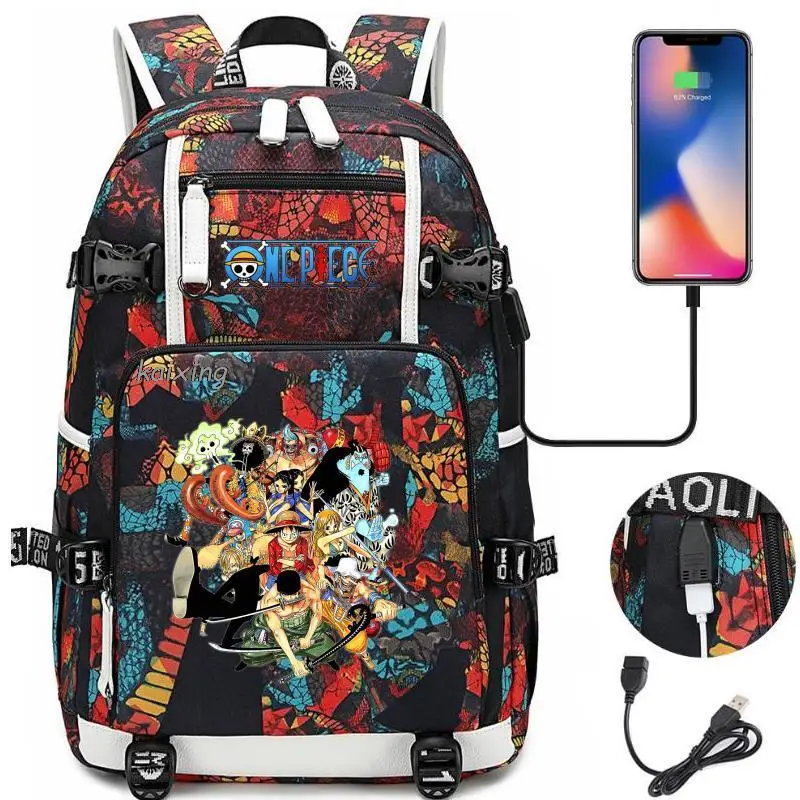 Teens Boys Girls one piece School Bags USB Simple Solid Women Men Commuter Laptop Camouflage Backpack Trend Mochilas Gift