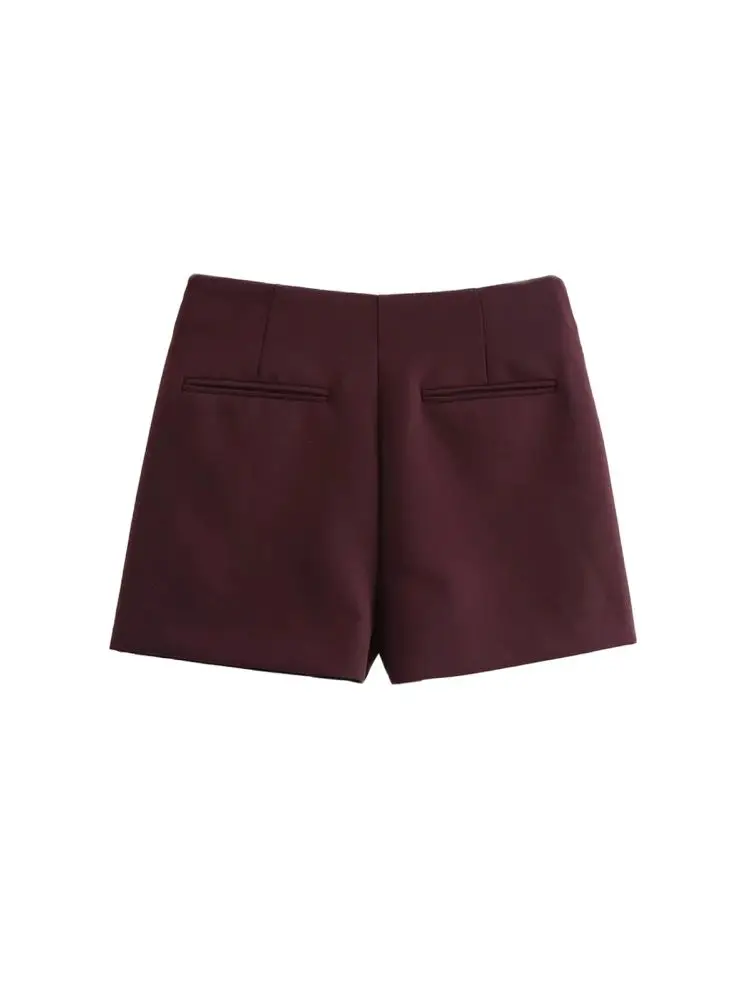 Saia sólida de cintura alta para mulheres moda zíper lateral shorts femininos saias mujer