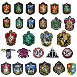 Anime Cute Toy Stickers Slytherin Hogwarts Kawaii Kids Diy Clothing Stickers Badges and Armbands Embroidered Sticker kid gift