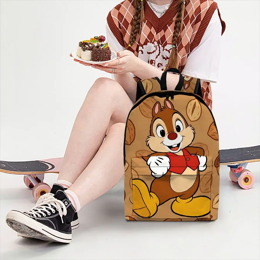 

1pc Chip Dale Backpack, Fashionable and Simple, Unisex, Large Capacity, High-Quality Gift
