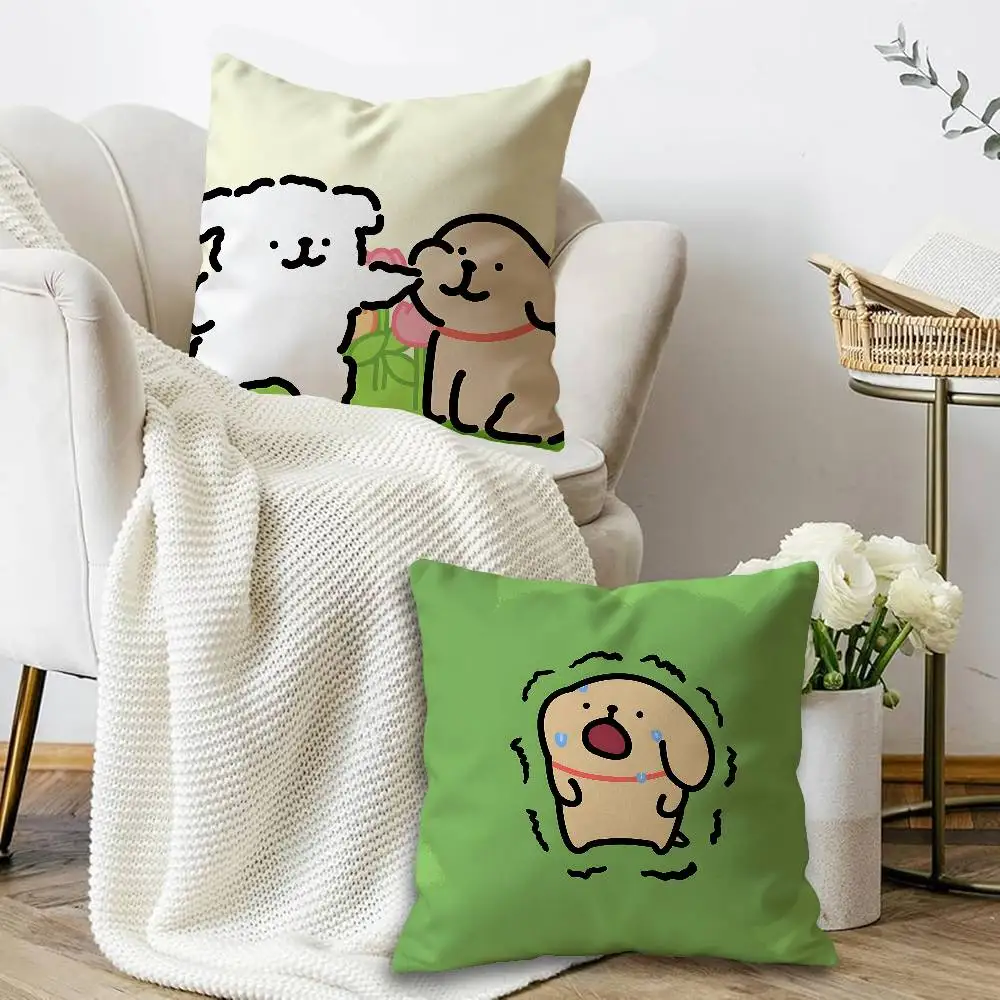 L-Line Puppy Pillowcases Home Bedding Decorative Pillow Cover Wedding Super Soft Pillow Case