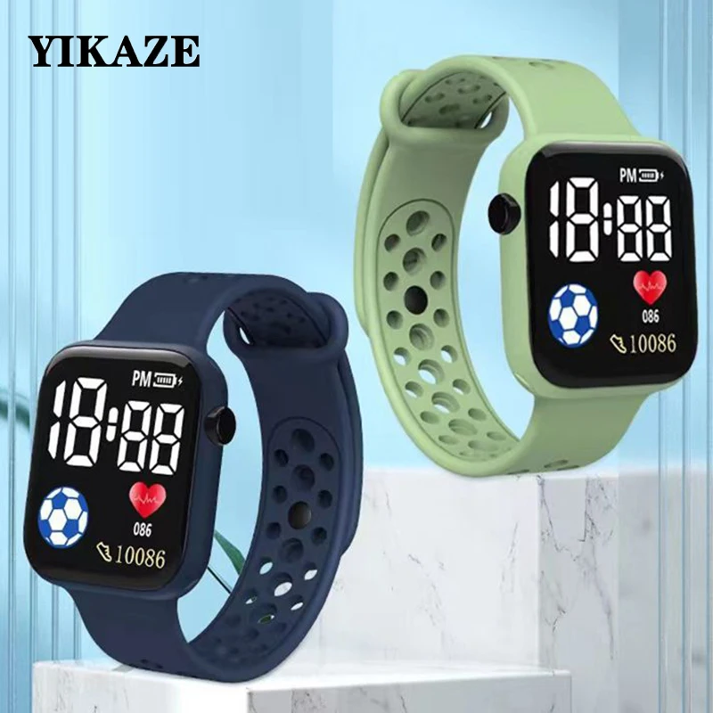 LED Digital Watch For Kids Boys Sports Waterproof Watches Girls Silicone Digital Watch Casual Childrens Electronic Reloj