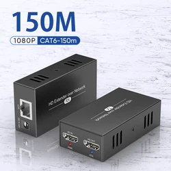 HDMI Extender 150M 1080P with Loop HDMI Via CAT5e/6  To Rj45 Extender with Audio EDID for PS5 HDTV PC Laptop HDMI 1.3 HDCP 1.2