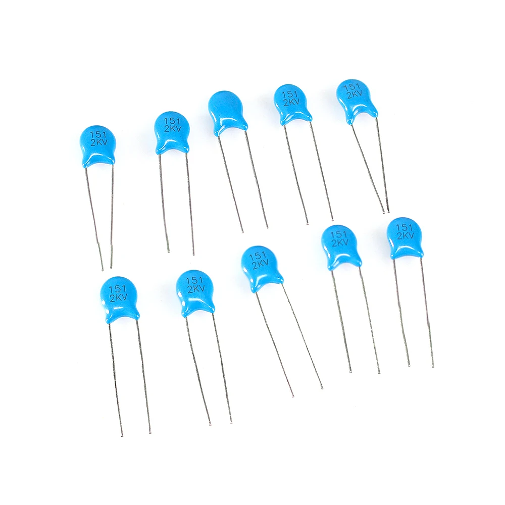 120pcs 2KV High Voltage Ceramic Capacitors Assortment Kit 22P 47P 100P 150P 220P 330P 470P 102 103 222 332 472 Commonly Used Set