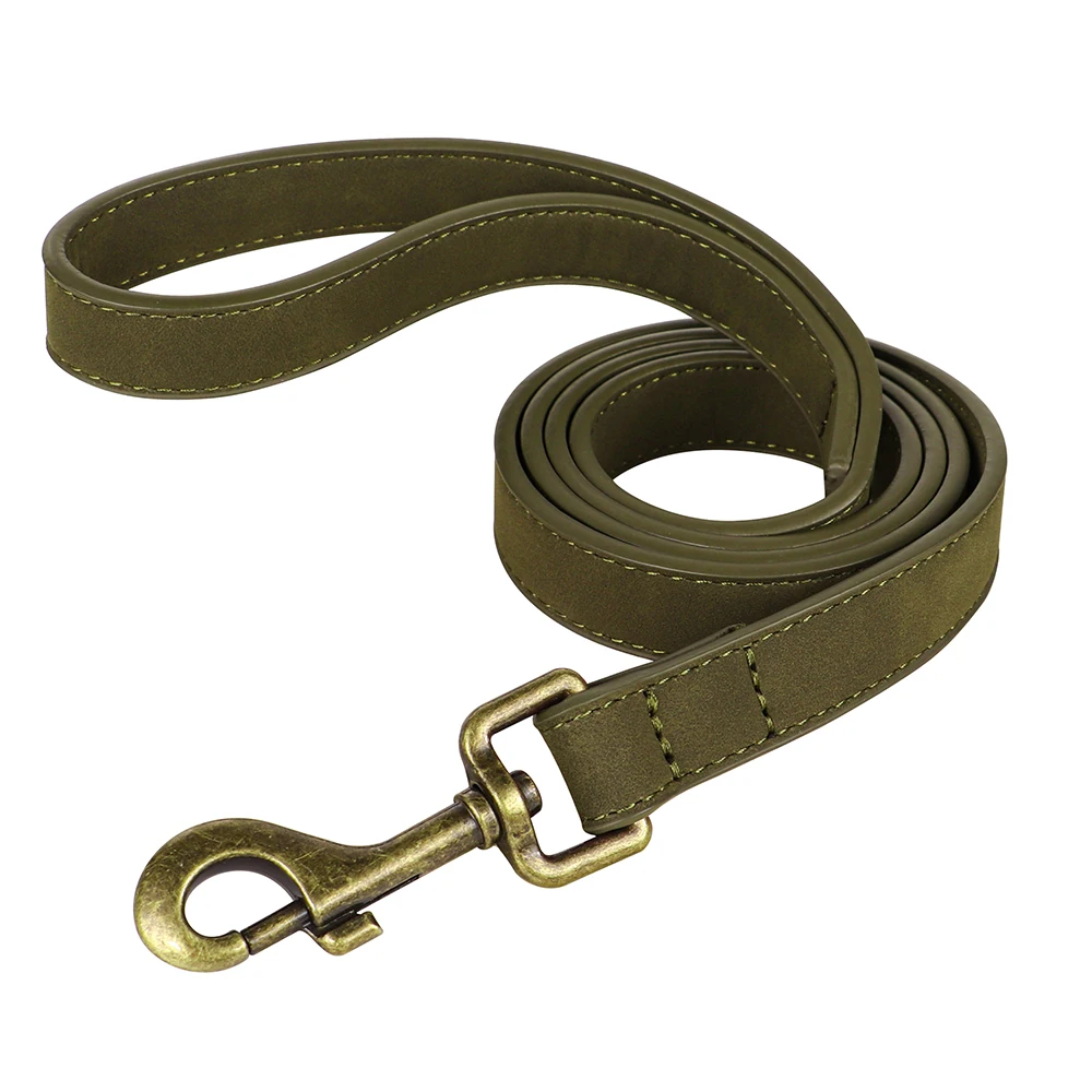 Personal isierte Hunde halsband Leine Set maßge schneiderte Hunde halsband Walking Blei Seil Leder Haustier Halsbänder für kleine mittelgroße Hunde Mops – Detail 34